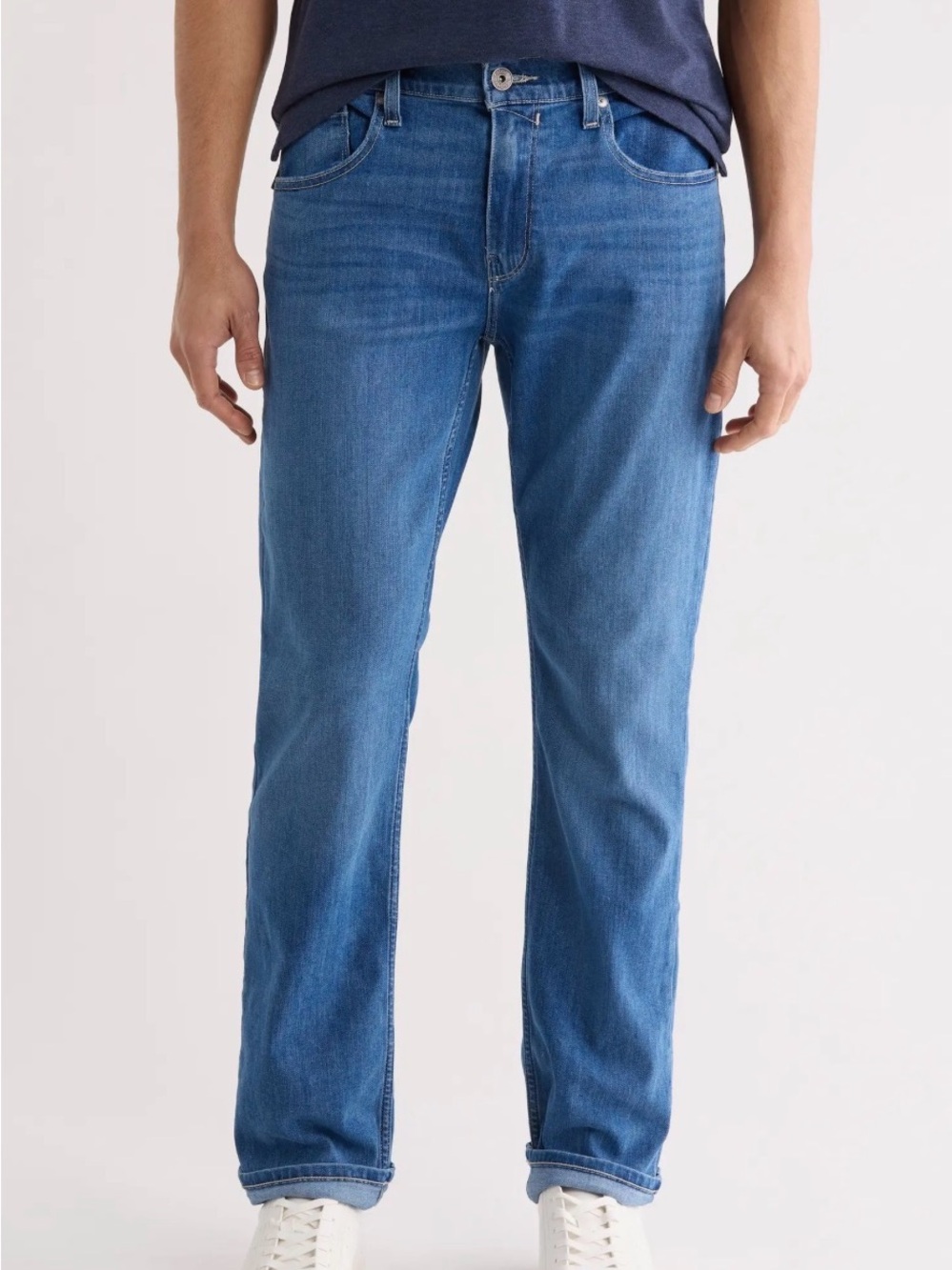 PAIGE Men’s Slim Straight Jeans - Medium Blue